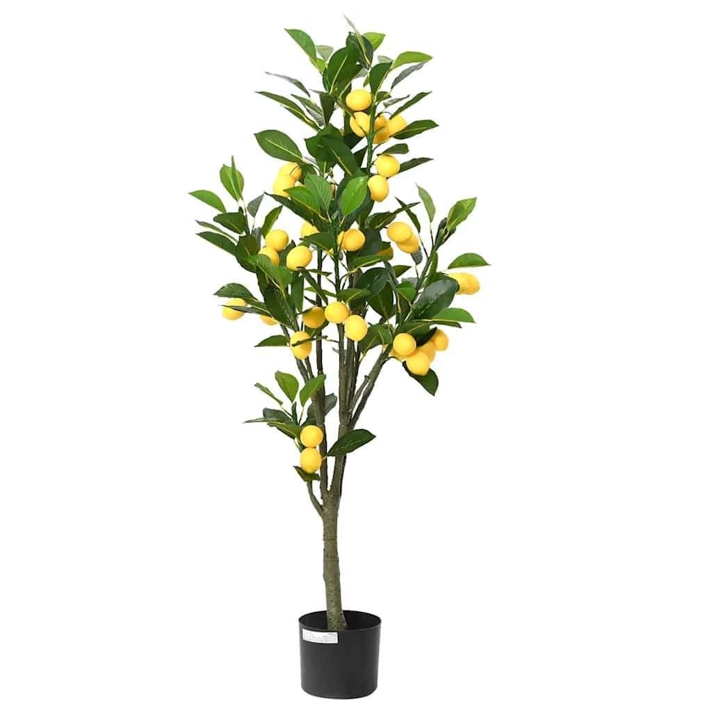 Kunstboom kunstcitroenboom citroen 120cm geel GRATIS BEZORGD, Binnen, Verzenden, Onderhoudsvrij, Kunstplant
