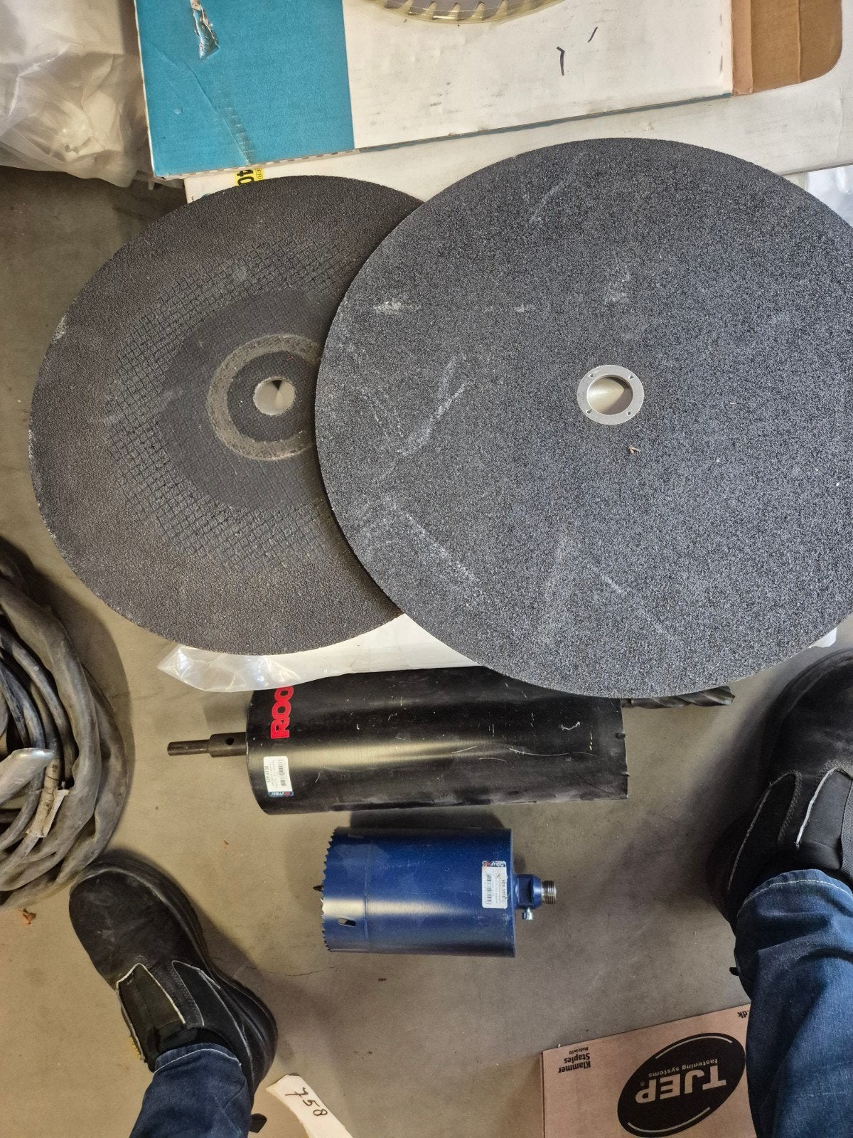 Doorslijpschijven 350mm en 355mm - Kronenflex & Keyang, Doe-het-zelf en Verbouw, Ophalen, Gebruikt, Overige typen