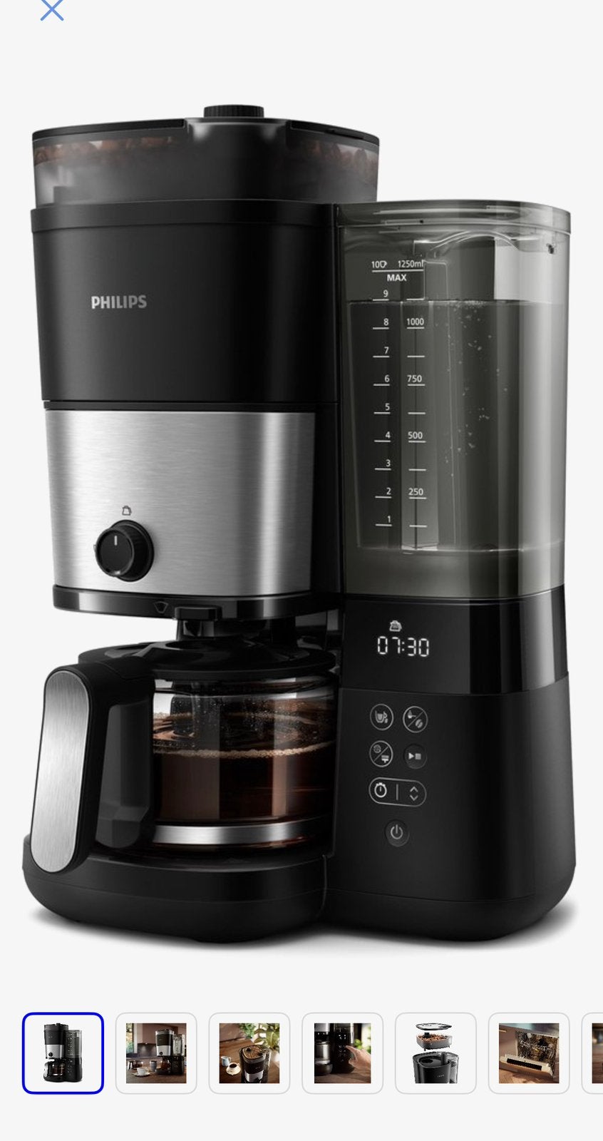Philips koffiezetapparaat met grinder, Witgoed en Apparatuur, Koffiezetapparaten, 10 kopjes of meer, Ophalen of Verzenden, Koffiemachine