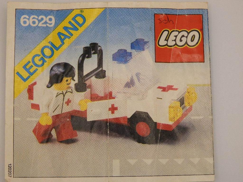 Lego 6629 Vintage Ambulance, Compleet, Gebruikt, Lego, Ophalen of Verzenden