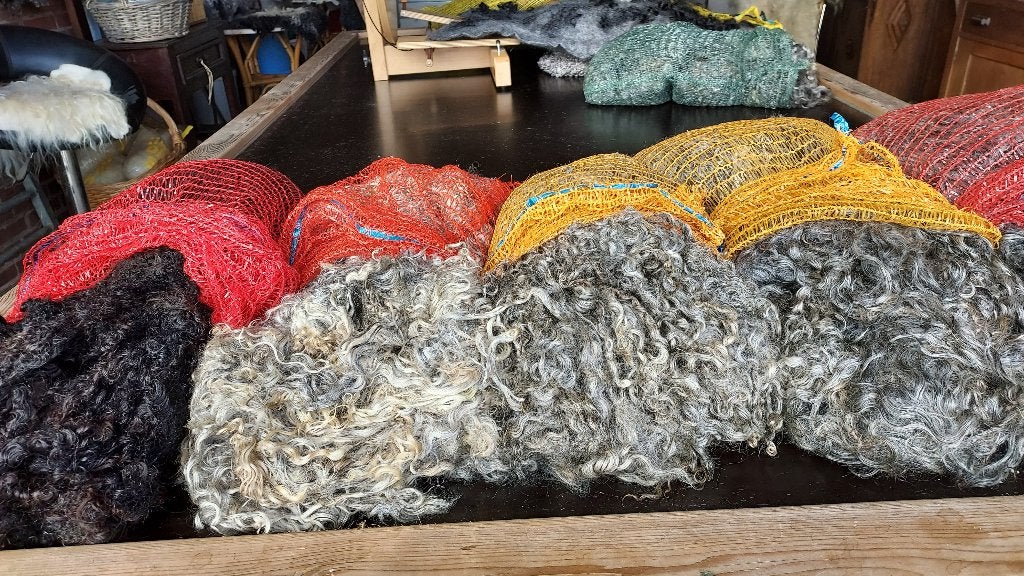 Wol van het Gotland Pelsschaap, Handgemaakt, Overige typen, Dieren, Nieuw