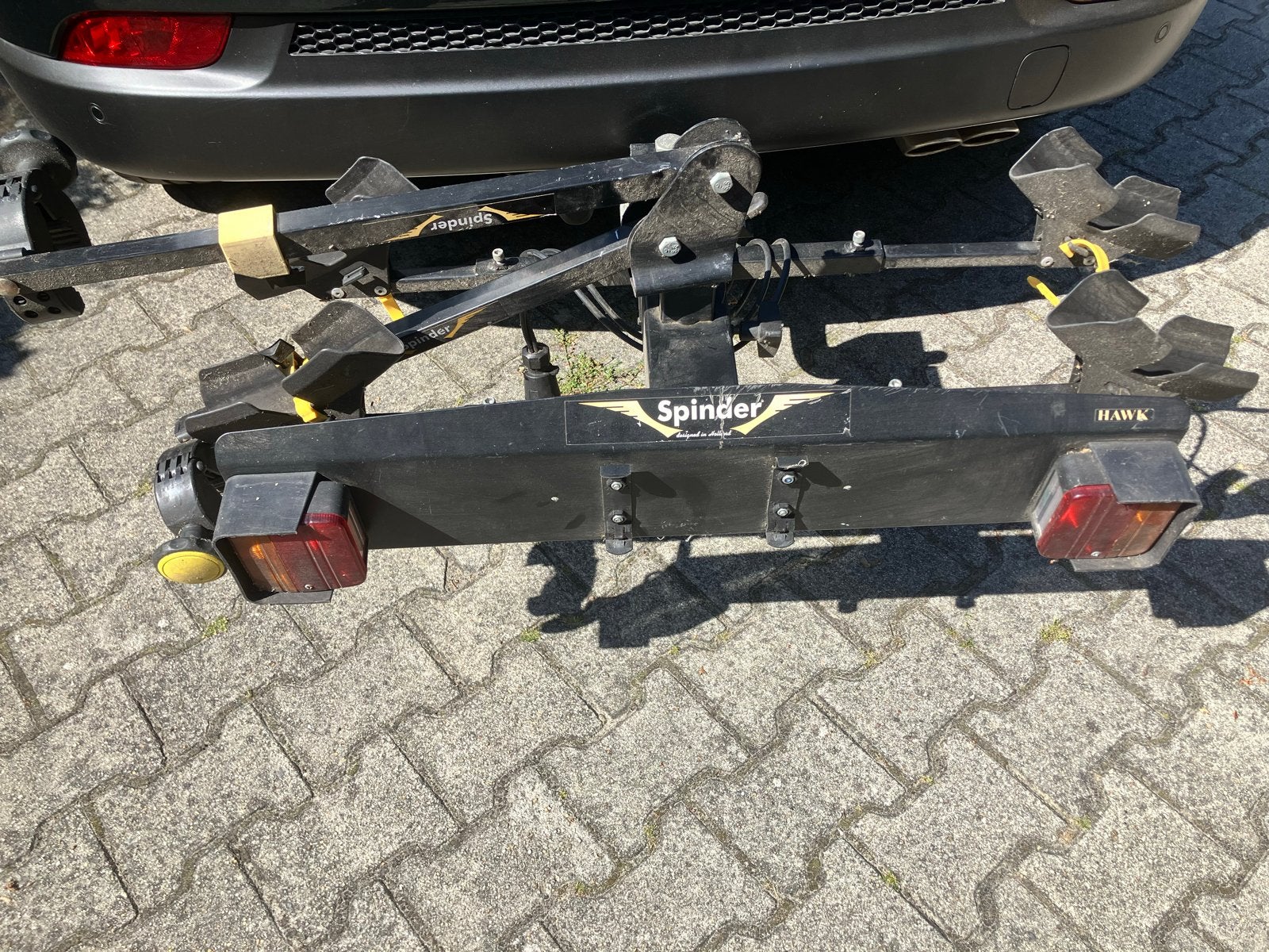Spinder Hawk fietsendrager voor 2 fietsen, Ophalen, 2 fietsen, Gebruikt, Trekhaakdrager