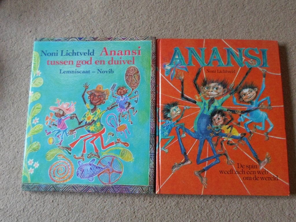 Anansi   de  Spin.    Anansi    tussen   God   en   Duivel., Boeken, Fictie algemeen, Jongen of Meisje, Ophalen of Verzenden, Zo goed als nieuw