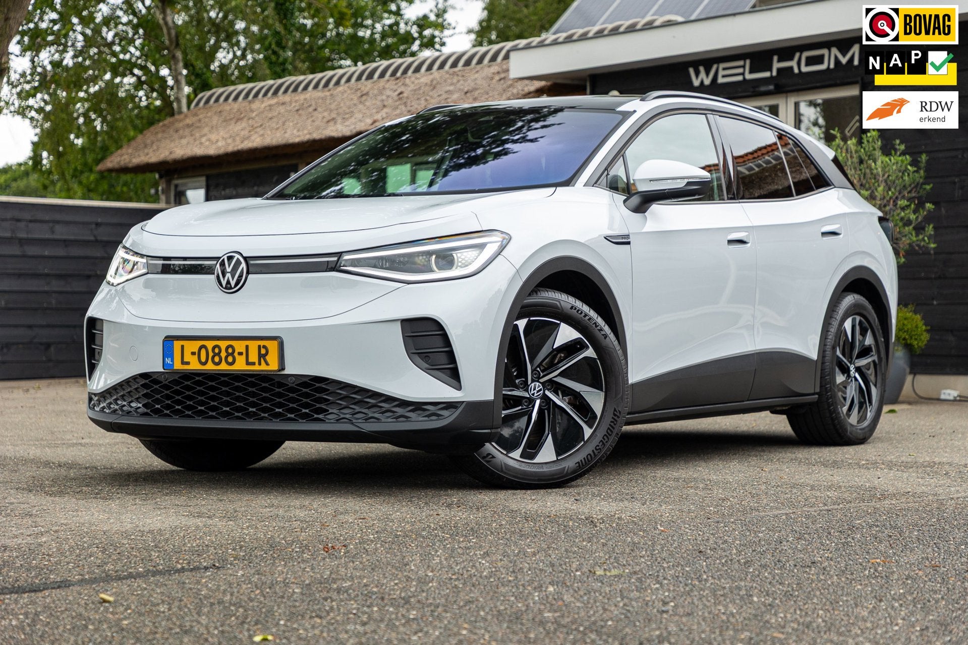 Volkswagen ID.4 Tech 77 kWh Soh 89% I Trekhaak I IQ Light I, Auto's, Automaat, Dealer onderhouden, Achterwielaandrijving, Gebruikt