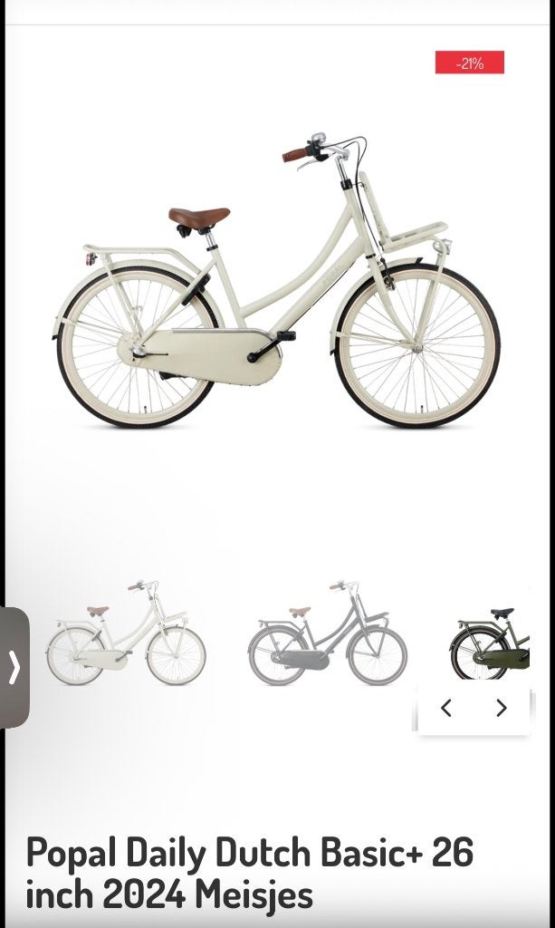 Meisjes fiets, Versnellingen, Zo goed als nieuw, Popal, Ophalen