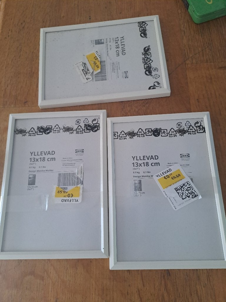 36 Nieuwe witte IKEA fotolijstjes 13x18 cm, Ophalen, Wit, Nieuw, Standaard fotolijst