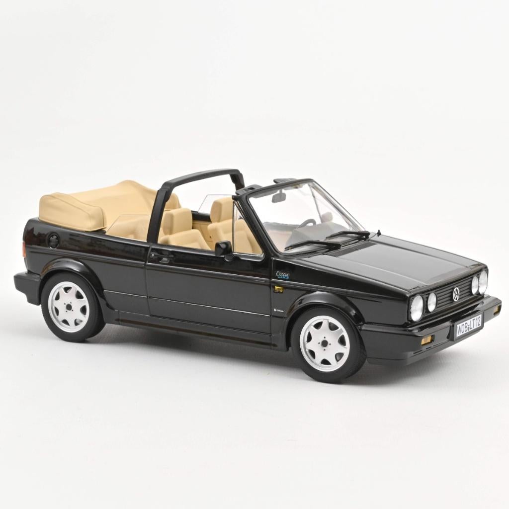 Vw Golf Cabriolet 1992 zwart 1:18, Auto, Norev, Ophalen of Verzenden, Norev.com