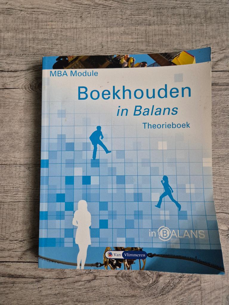 Boekhouden in Balans Theorieboek, Boeken, Ophalen of Verzenden, Van Vlimmeren, Gamma, WO