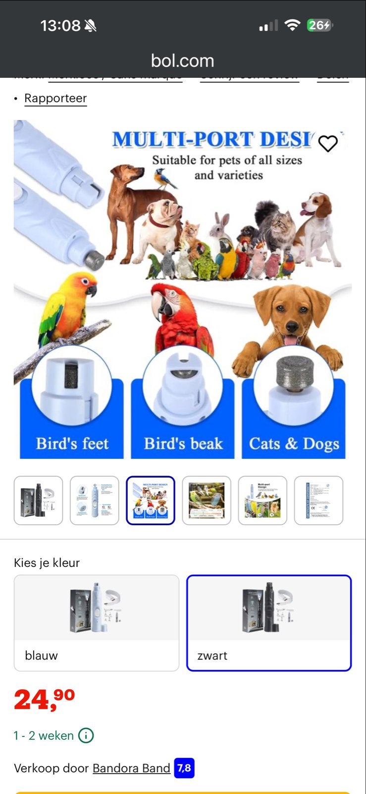 Nageltrimmer voor honden en andere kleine dieren., Ophalen of Verzenden, Zo goed als nieuw, Nagelknipper