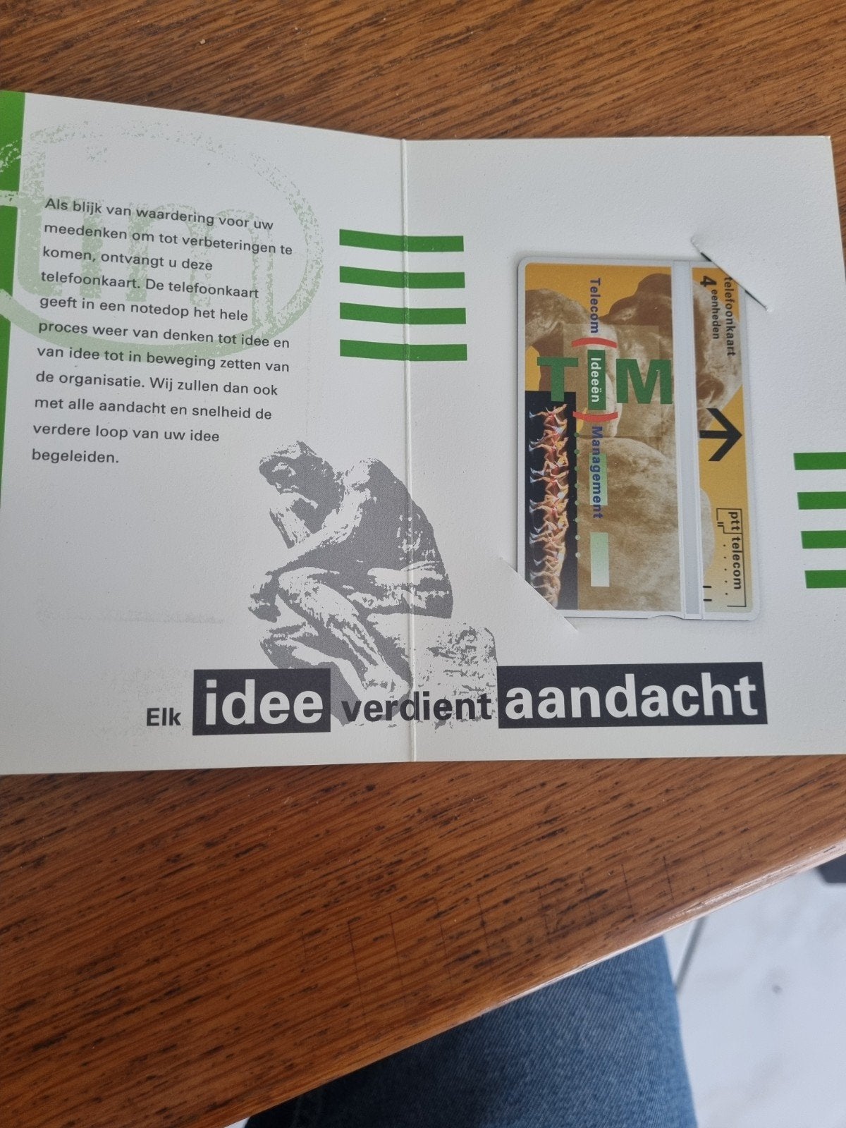 PTT Telecom Telefoonkaart - Ideeën Management (4 eenheden), Verzamelen, Ophalen of Verzenden
