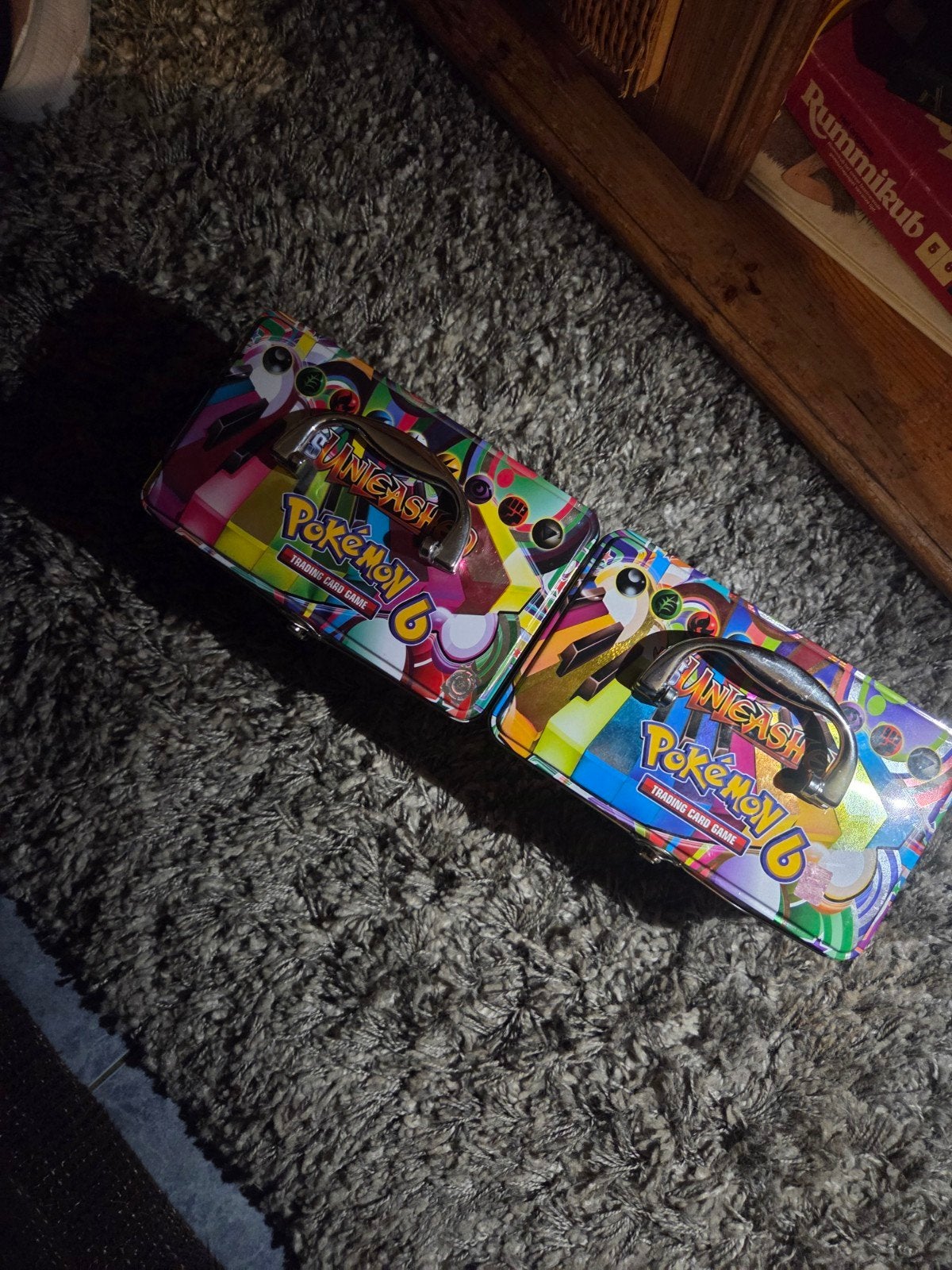 2 hele mooie pokemon trommels, Ophalen of Verzenden, Zo goed als nieuw, Overige typen, Foil