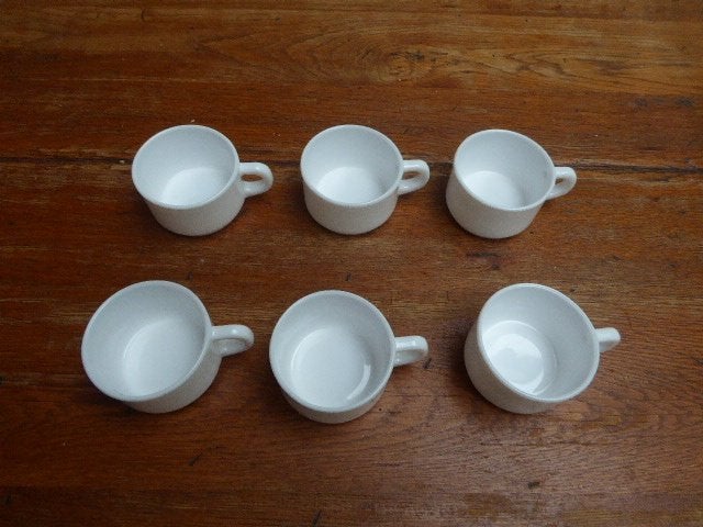 6 opaline espressokopjes, Arcopal, Ophalen of Verzenden
