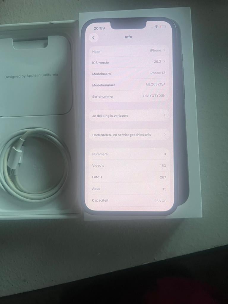 Iphone 13 256GB prijs is definitief, Ophalen of Verzenden, Zo goed als nieuw, 256 GB, IPhone 13