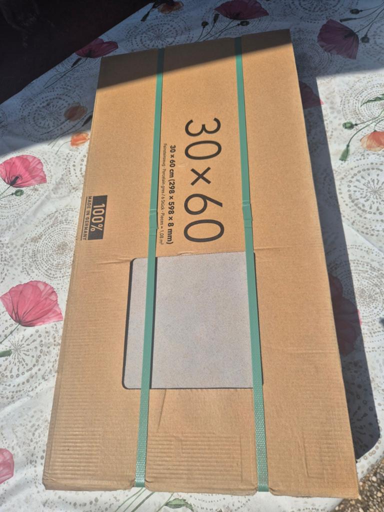 HORNBACH Tegels Grijs 11.88 m2 - 11 Pakken, Ophalen, 40 tot 60 cm, Keramiek, Nieuw