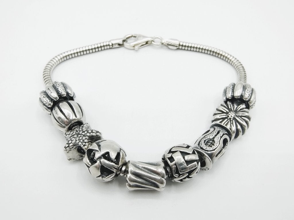 Zilveren armband met bedels, Tedora, 20,5 cm, Gebruikt, Info@zilverwebsite.nl, Verzenden, Zilverwebsite.nl