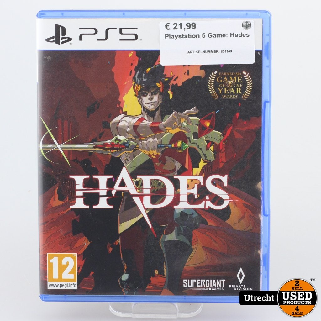 Playstation 5 Game: Hades, Playstation, Gebruikt, Support@playstation.com, 2207 Bridgepointe Parkway
San Mateo, CA 94404
United States