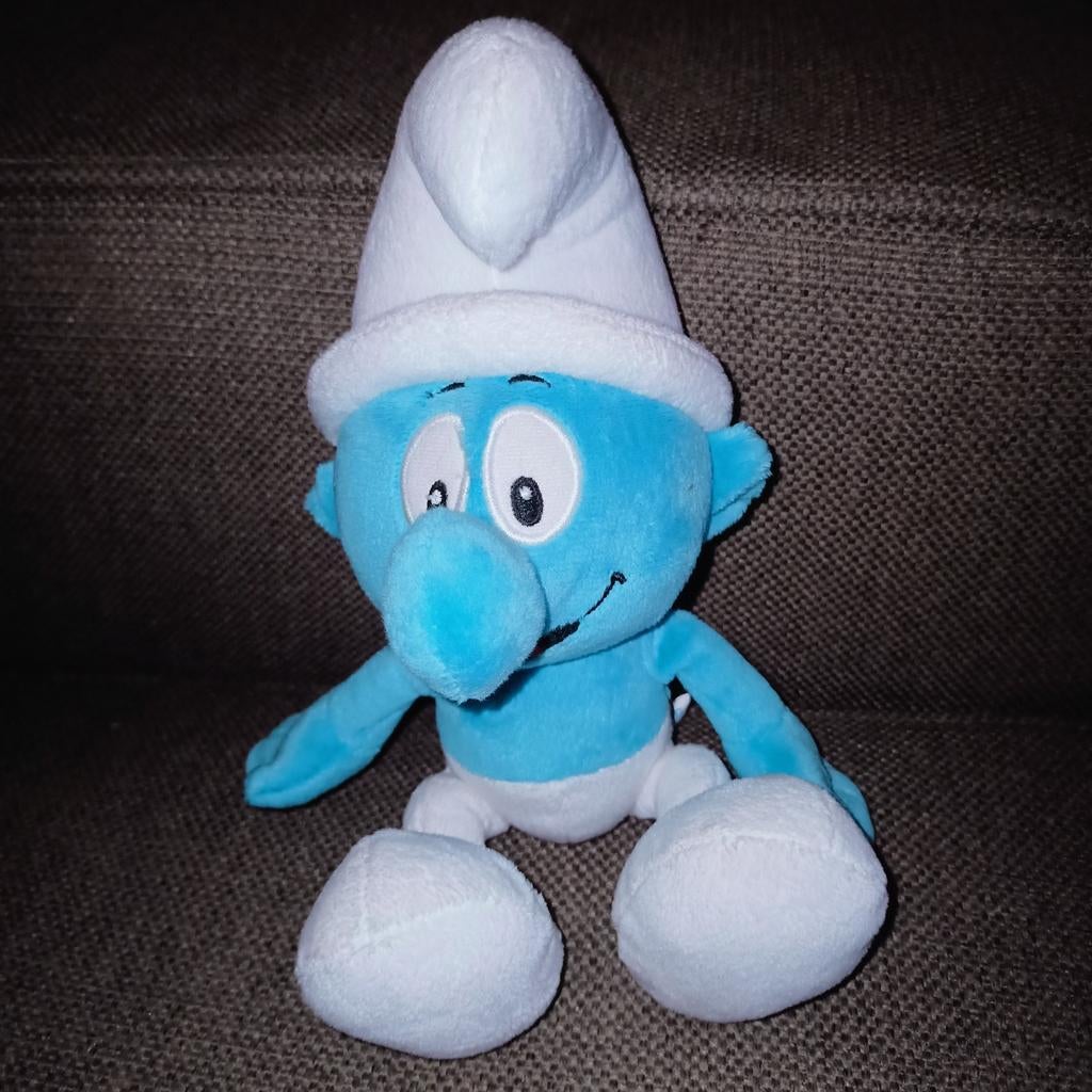 Vintage smurf knuffel., Ophalen of Verzenden, Zo goed als nieuw, Poppetje, Figuurtje of Knuffel