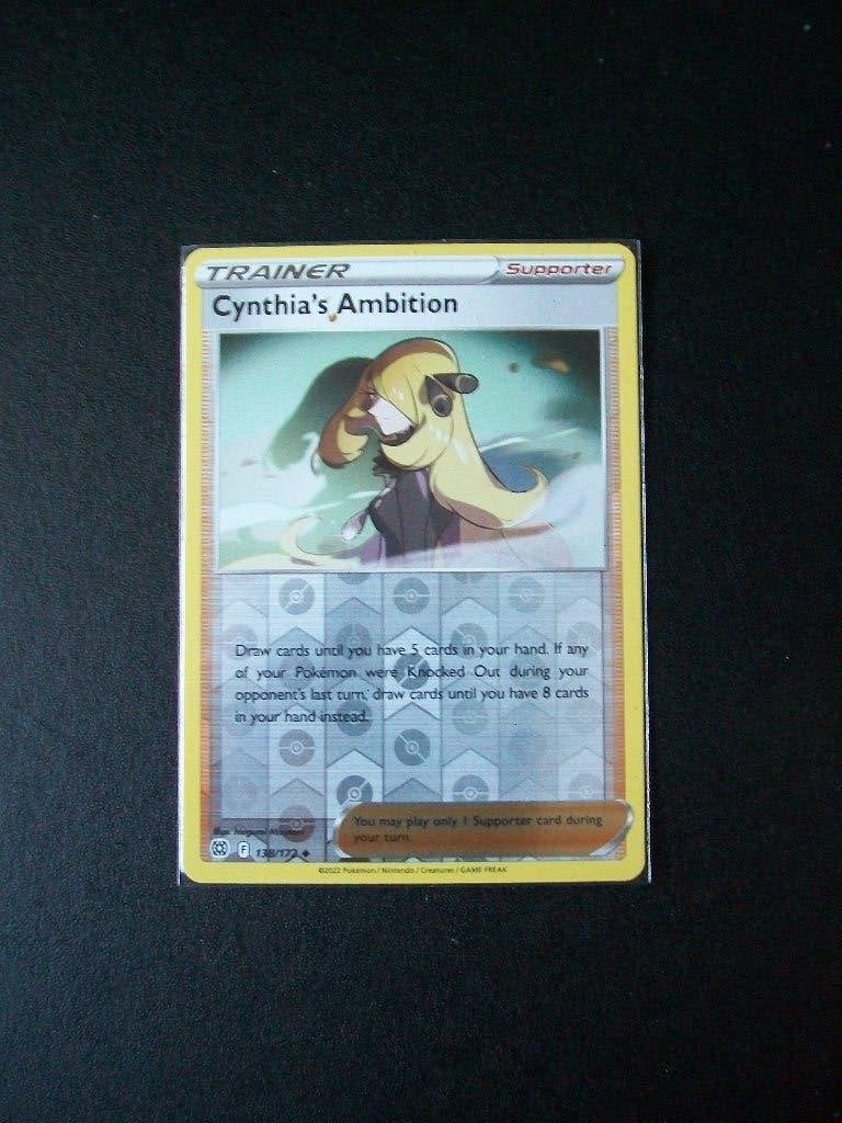 4665: Nieuwe Pokemon Kaart CYNTHIA's AMBITION holofoil, Verzenden, Nieuw, Losse kaart, Foil