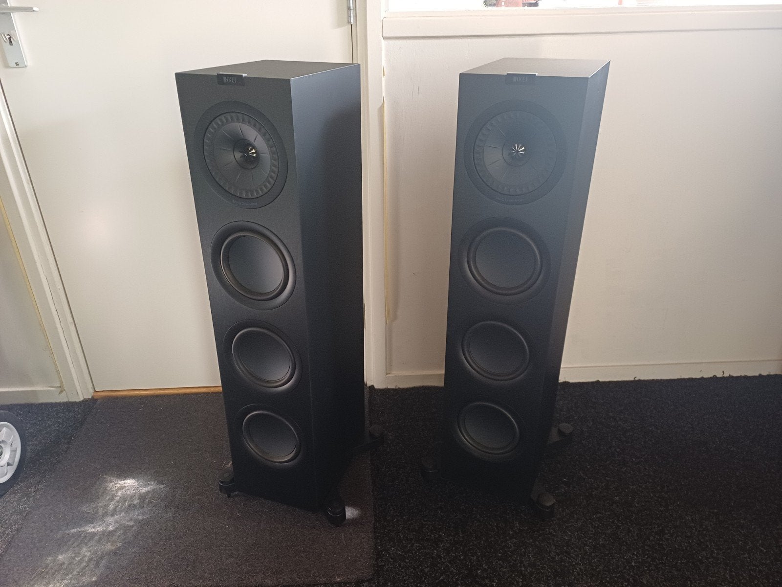 KEF Q750 Vloerstaande Luidsprekers - Zwart, Vloerstaande luidspreker, Basreflex, Zo goed als nieuw, KEF