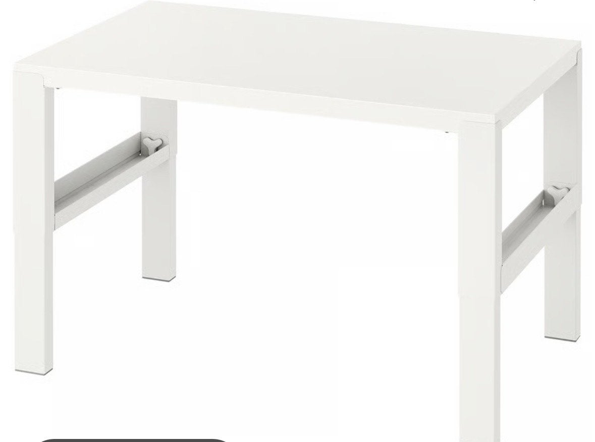 IKEA PÅHL Bureau - Wit, verstelbaar kinderbureau, Ophalen, Gebruikt, In hoogte verstelbaar, IKEA