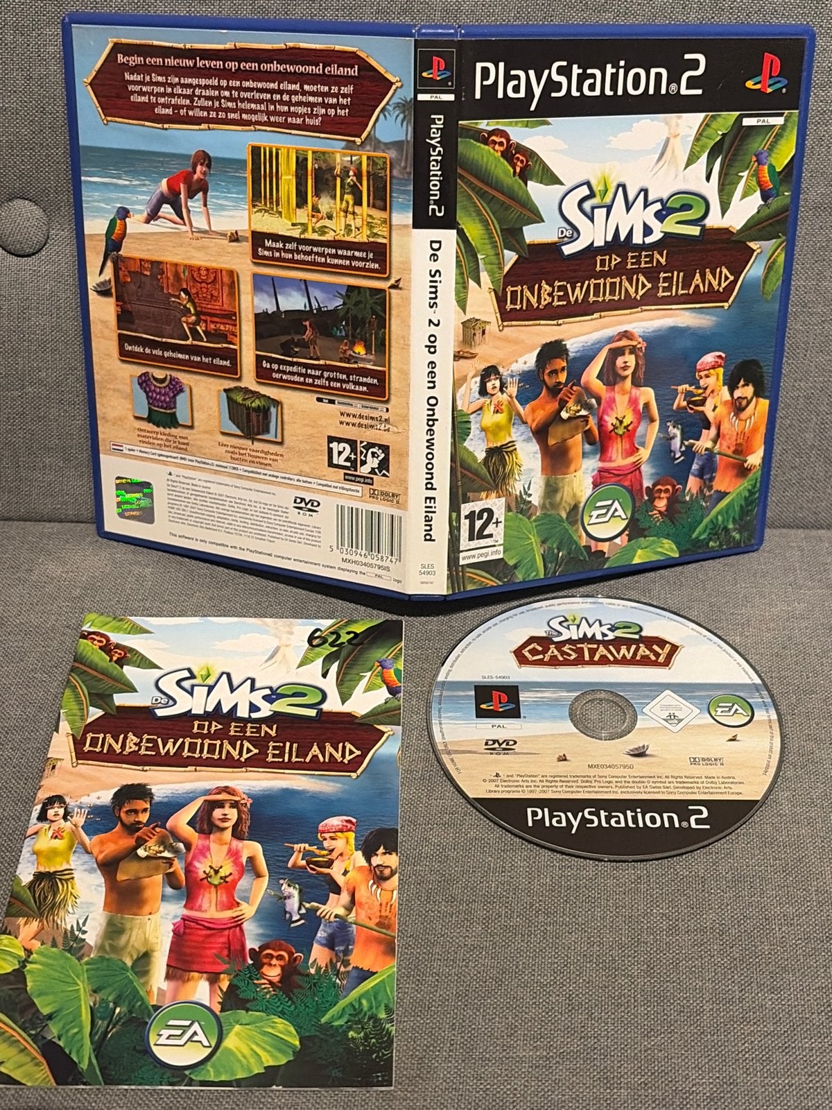 De Sims 2 op een Onbewoond Eiland - PlayStation 2, 1 speler, Ophalen of Verzenden, Zo goed als nieuw, Vanaf 12 jaar