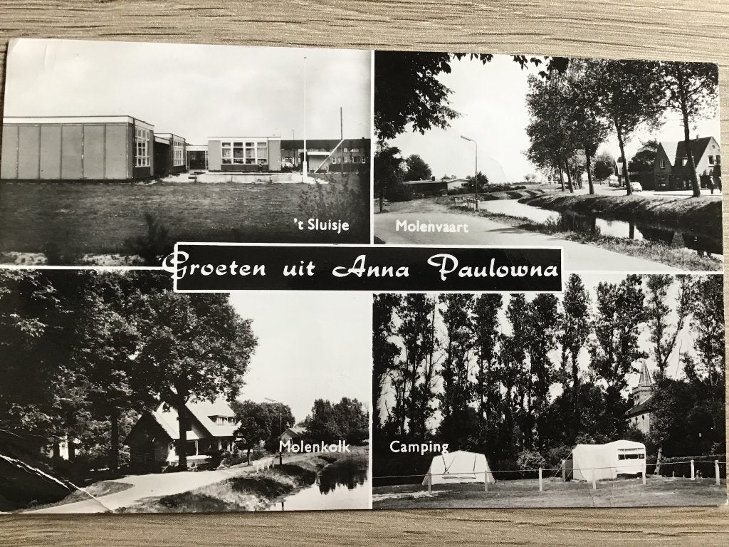 Oude ansichtkaart Groeten uit Anna Paulowna 1973, Ophalen of Verzenden, 1960 tot 1980, Gelopen, Noord-Holland