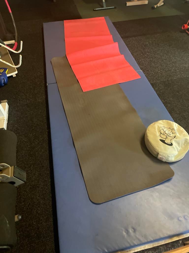 2 gymmatten, Sport en Fitness, Ophalen, Gebruikt, Fitnessmat