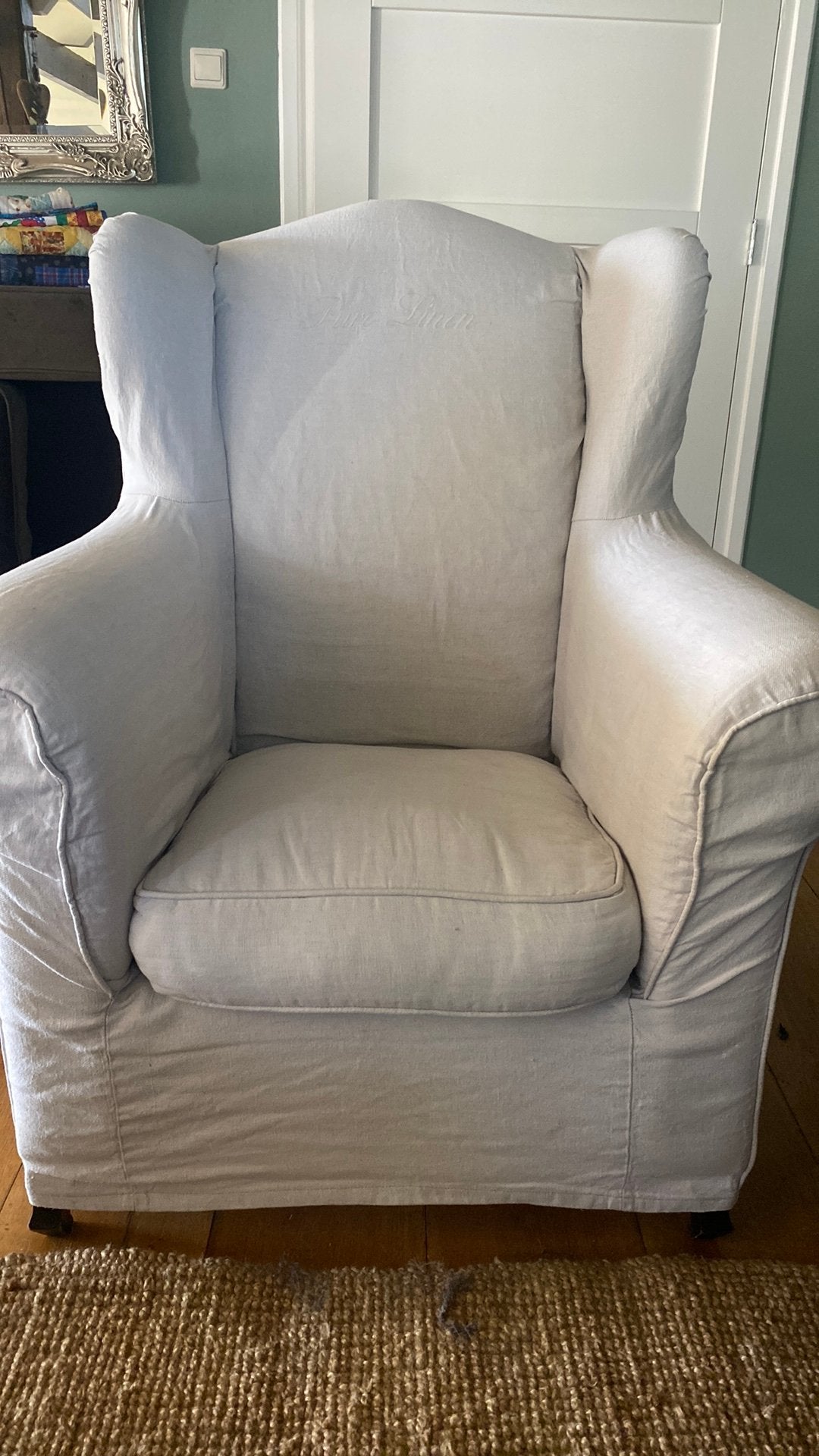 Gratis ophalen! Riviera Maison fauteuils!. Kleur creme, Huis en Inrichting, Fauteuils, Ophalen, 75 tot 100 cm, 75 tot 100 cm, Stof