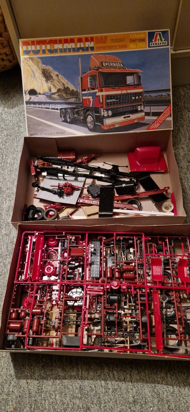 DAF Turbo Supertruck 3300/3800 modelbouw vrachtwagen, Italeri, 1:32 tot 1:50, Nieuw, Ophalen of Verzenden