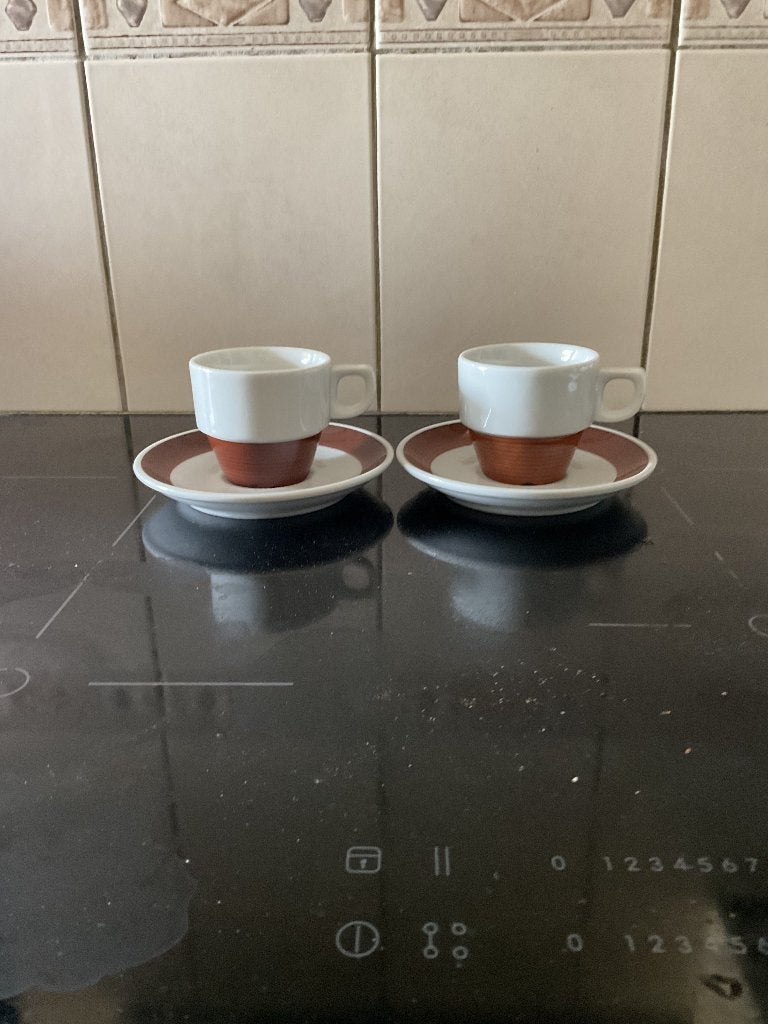 Kop & schotel (mosa), Huis en Inrichting, Keuken | Servies, Ophalen, Overige merken, Klassiek, Zo goed als nieuw