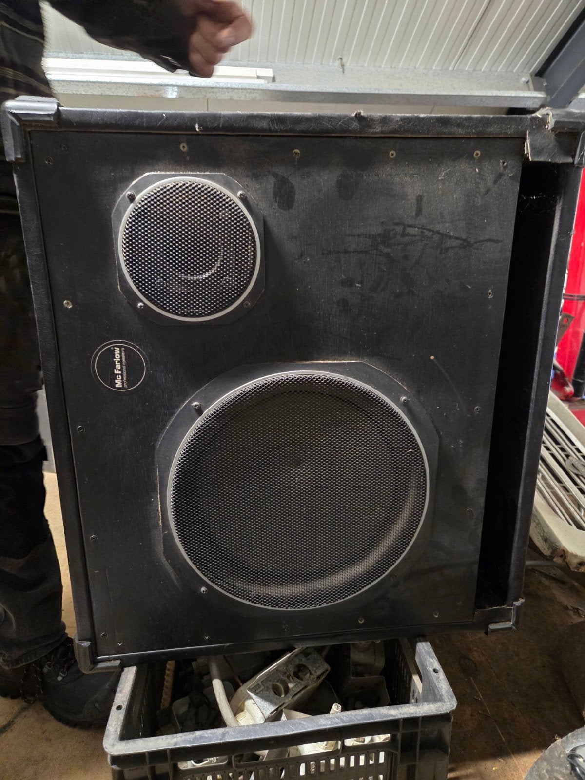 Mc Farlow Monitor Speaker 150 Watt - Vintage Geluid, Audio, Tv en Foto, Studiomonitor, Gebruikt, Ophalen, 150 watt of meer