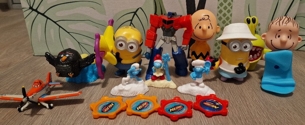 Happy Meal Minions Transformers Angry Birds Smurfen, Ophalen of Verzenden, Gebruikt