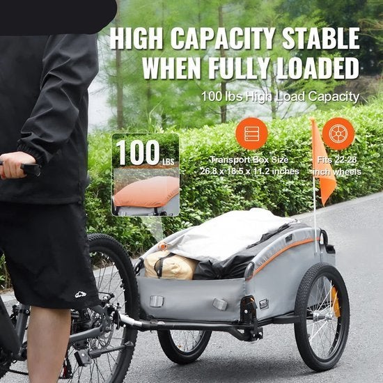 Fietskar - Fietskrat - Stroller - Fietsaanhanger - 100lbs -, Corvance B.V., Verzenden, Nieuw, Corvancebol@gmail.com