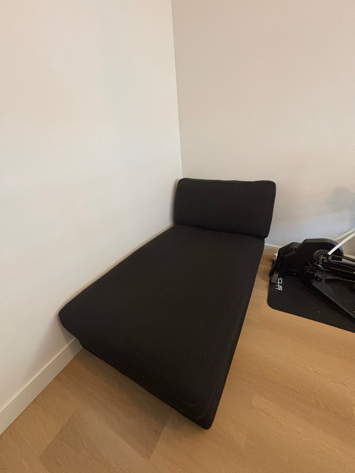 IKEA KIVIK chaise longue zwart - Zo goed als nieuw, Huis en Inrichting, Eenpersoons, Ophalen of Verzenden, Zo goed als nieuw, Minder dan 150 cm