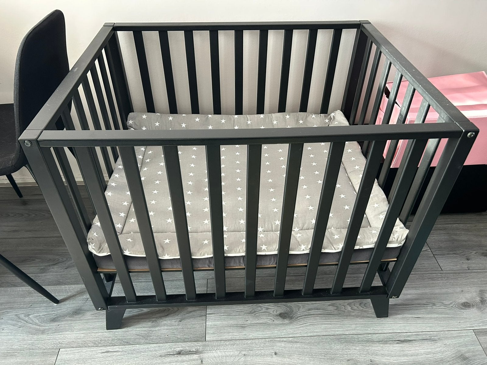 Box met matras, boxkleed en boxrand, Ophalen, Gebruikt, Boxkleed