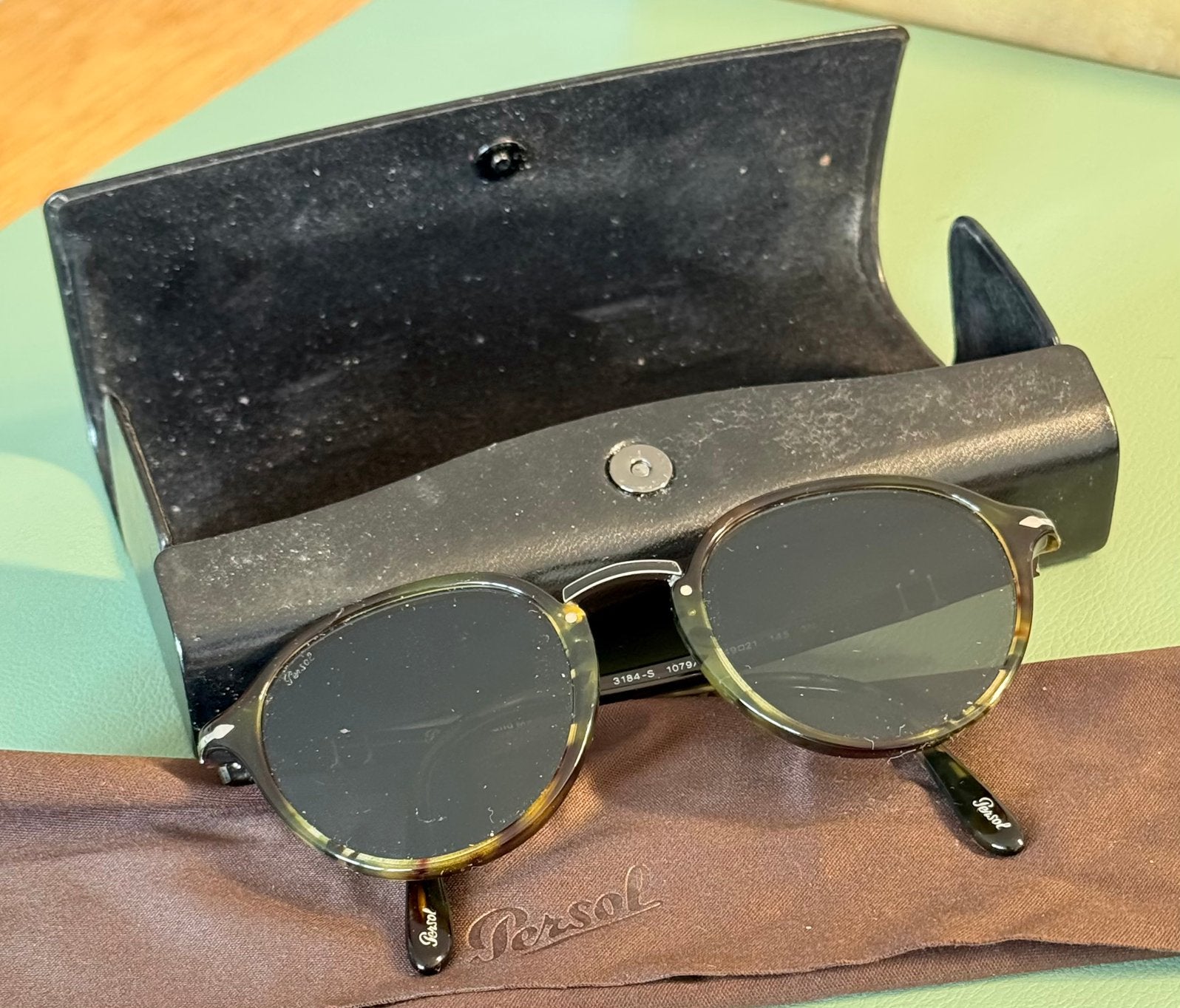 Persol 3184-S 1x gedragen zonnebril dames, Zonnebril, Bruin, Zo goed als nieuw, Ophalen