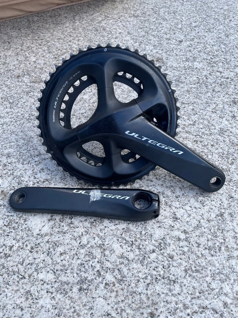Ultegra crankstel, Crankstel of Pedalen, Gebruikt, Ophalen of Verzenden, Aluminium