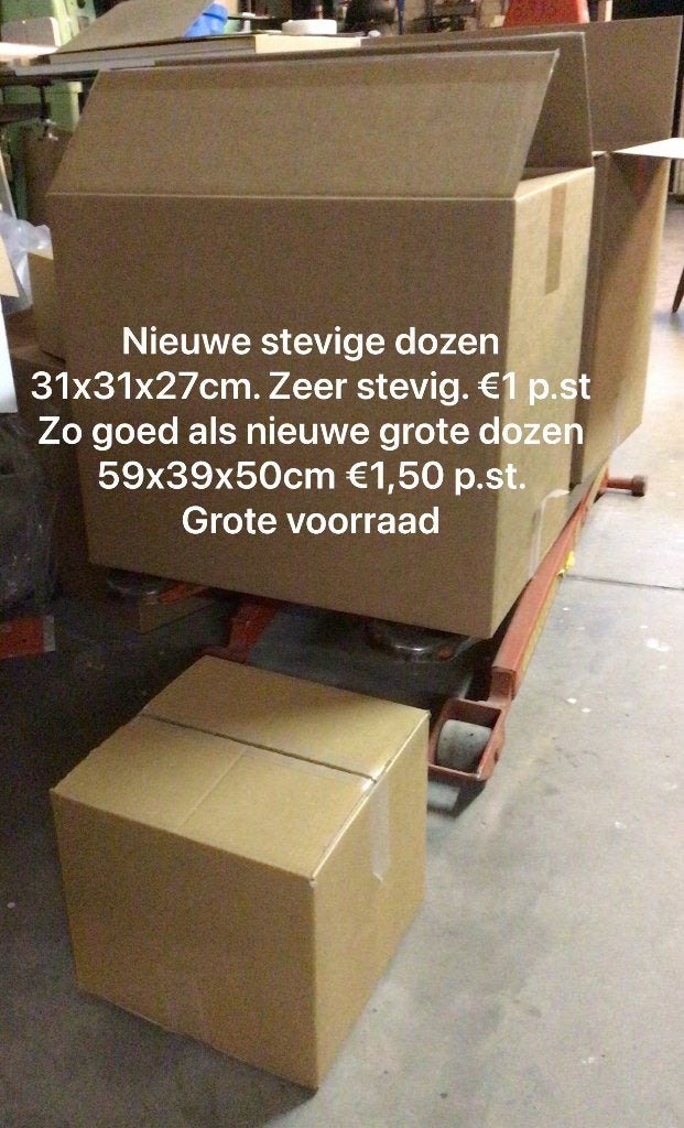grote dozen voor verhuizen of opslag, Ophalen, Doos, Opvouwbaar, 50 tot 75 cm