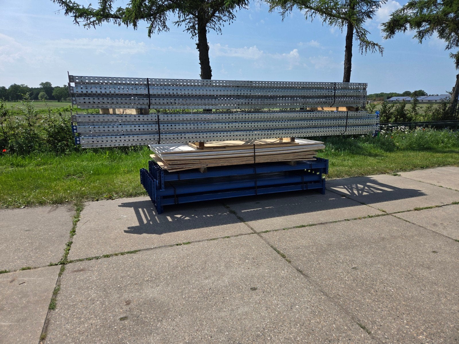 2x set 14.0m Schafer p73 palletstelling magazijnstelling., Ophalen of Verzenden