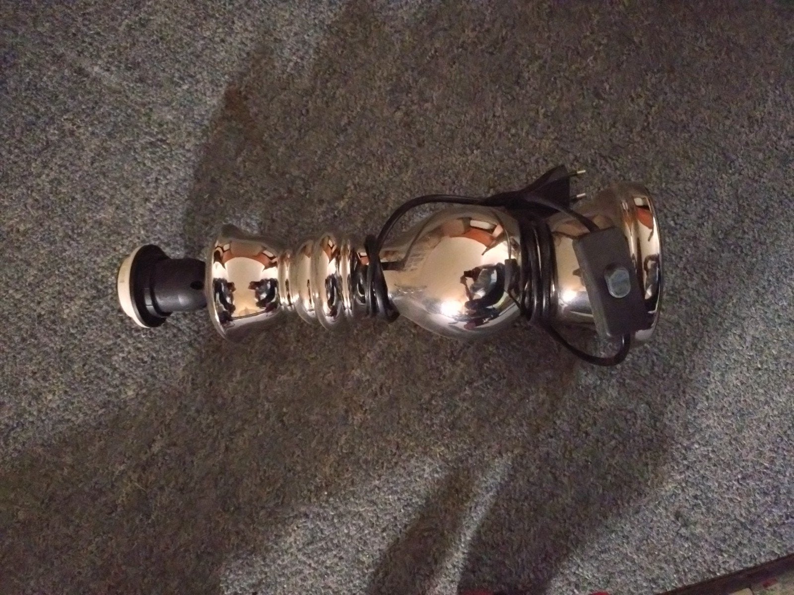 2 lampen standaards verchroomd/verzilverd, Ophalen, Gebruikt, Overige materialen, Overige merken