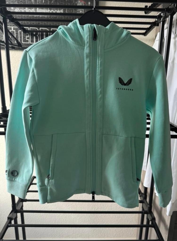 Feyenoord Castore vest Lichtgroen Maat 146, Ophalen of Verzenden, Zo goed als nieuw, Overige maten, Groen