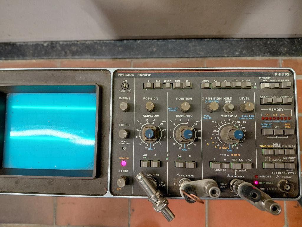 Oscilloscope Philips PM 3305, digitale geheugenscope, Doe-het-zelf en Verbouw, Meetapparatuur, Ophalen of Verzenden, Gebruikt