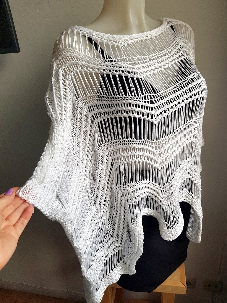 Prachtige Witte Boho Strand Top NIEUW met prijskaartje, Ophalen of Verzenden, Nieuw, Wit