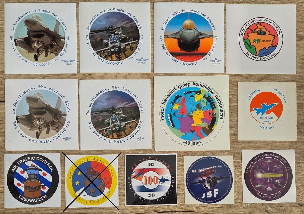 stickers Defensie/Luchtmacht KLu 22, Ophalen of Verzenden, Zo goed als nieuw