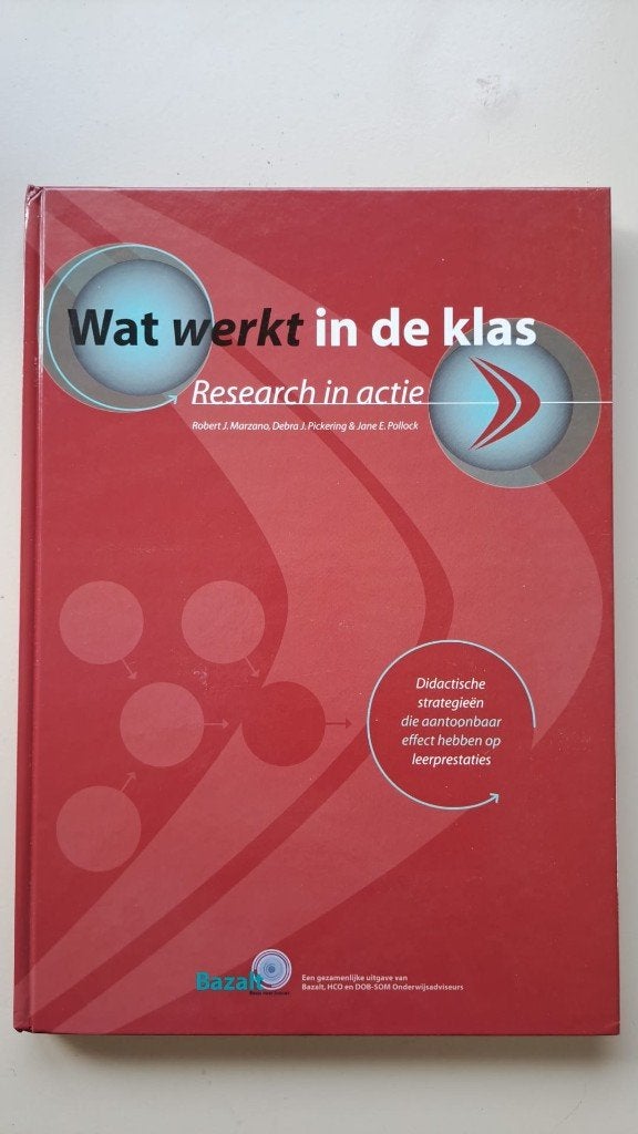 Wat werkt in de klas, research in actie, Boeken, Zo goed als nieuw, Robert J. Marzano, Alpha, HBO