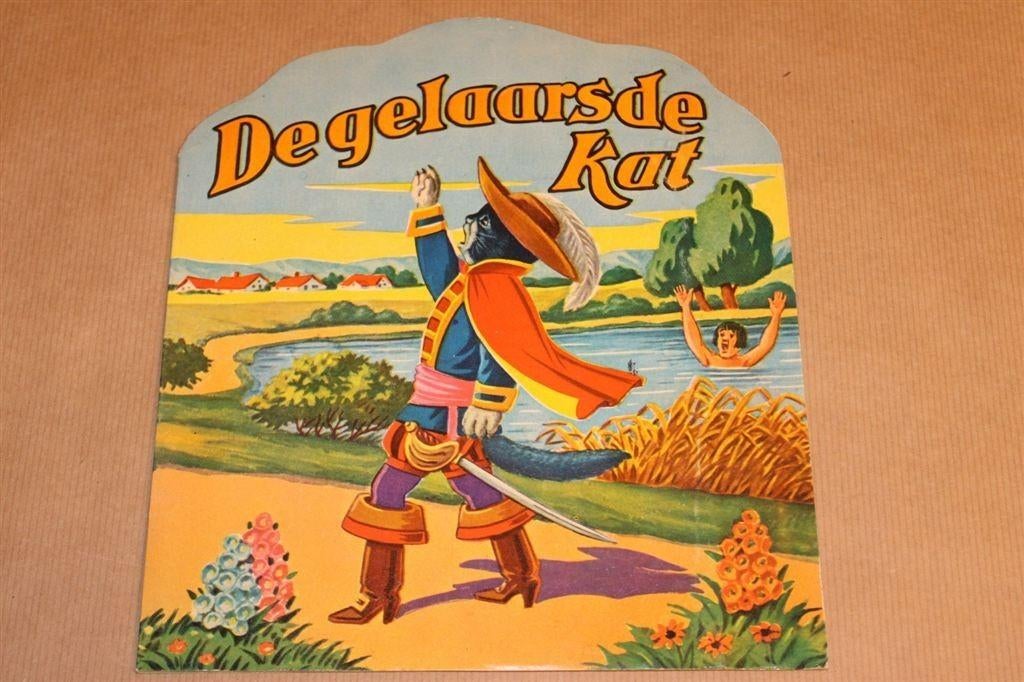 De Gelaarsde Kat - Oude leporello uitgave 1960 !!, Boeken, Ophalen of Verzenden, Zo goed als nieuw