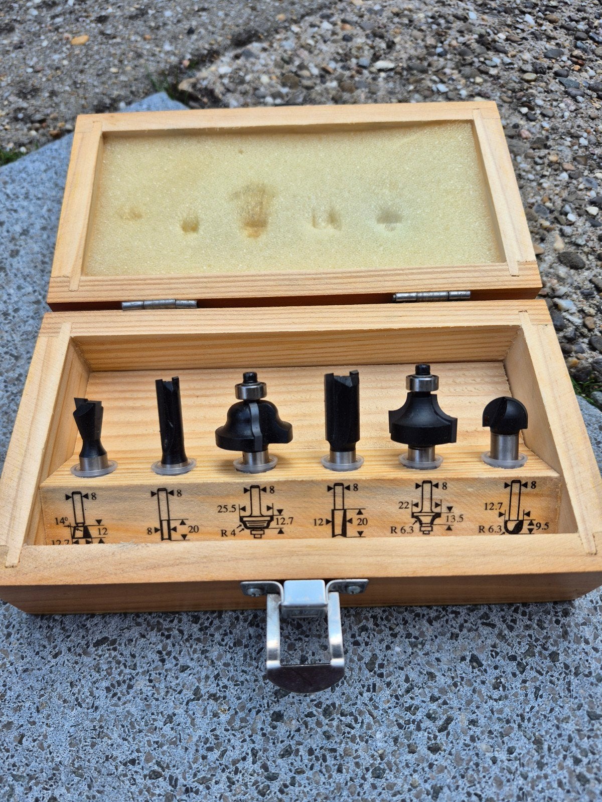 professionele frezenset 8mm, Doe-het-zelf en Verbouw, Ophalen of Verzenden, Nieuw, Elektrisch, Bovenfrees