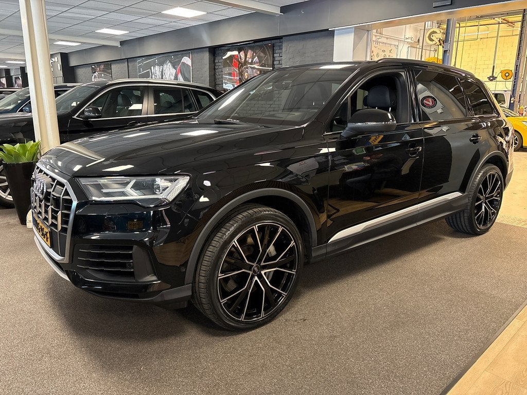 Audi Q7 55 TFSI phev e quattro Pro Line S-line / B&O / Leder, Auto's, Audi, Bedrijf, Te koop, Q7, 360° camera, 4x4, ABS, Achteruitrijcamera