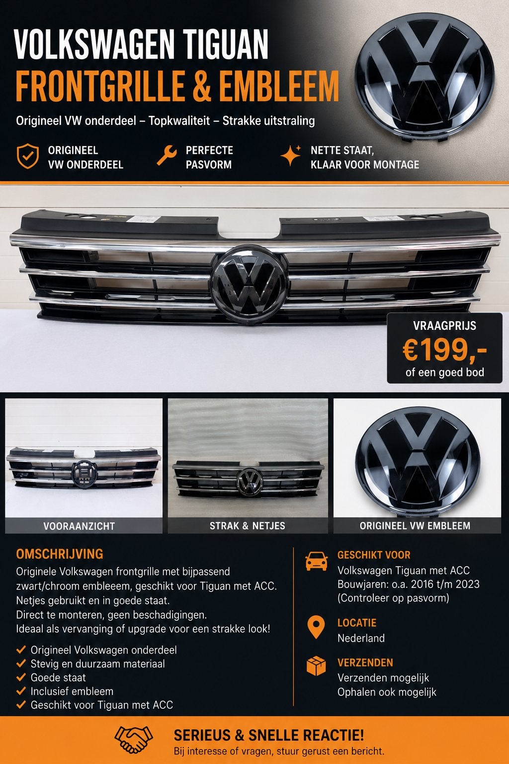 Grill met Led, Ophalen of Verzenden, Nieuw