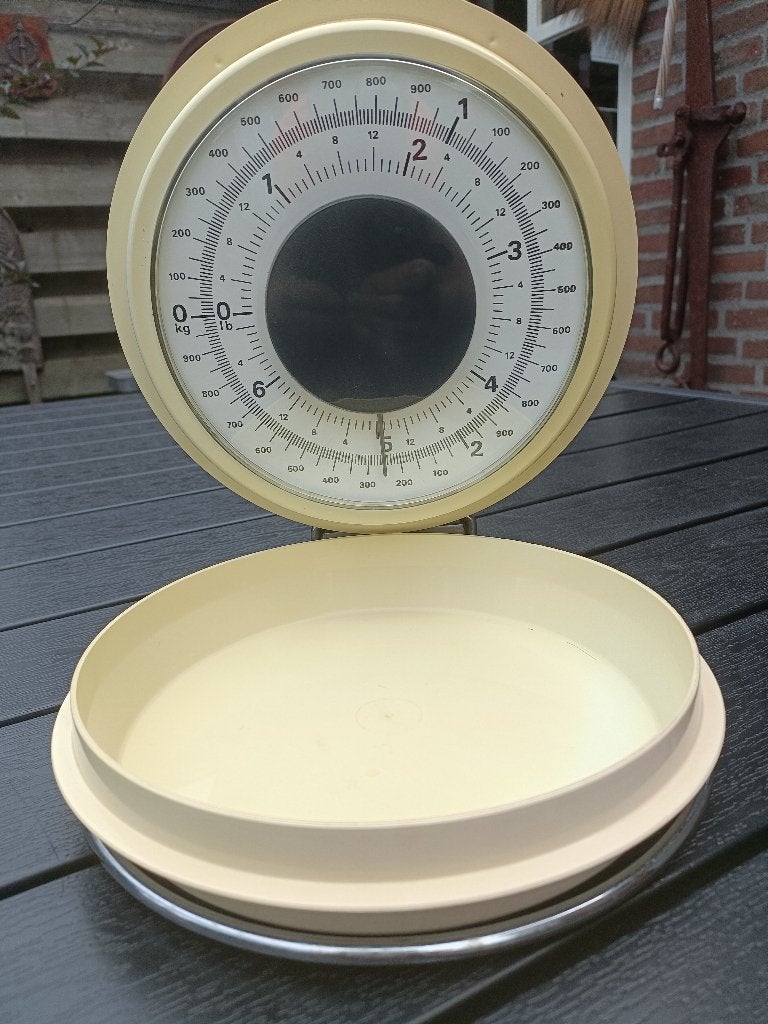 Origineel vintage BRABANTIA keuken wand weegschaal tot 3 kg, Huis en Inrichting, Keuken | Keukenbenodigdheden, Overige typen, Ophalen of Verzenden